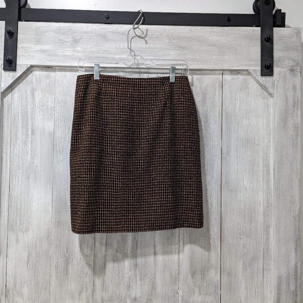 Casual Corner Annex Plaid Mini Skirt Size 6